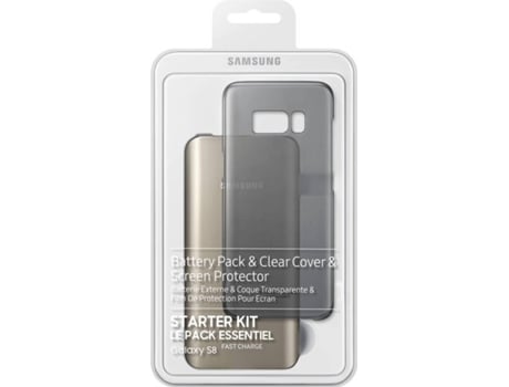 Capa  Galaxy S8 Starter Kit Bateria Cinza