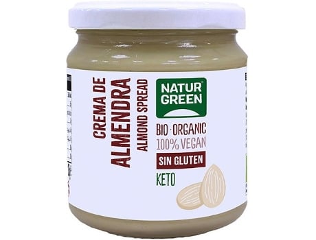 Suplemento Alimentar NATURGREEN Crema Bio (250 Gr - Amêndoa)