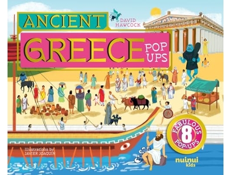 Livro Ancient Greece Pop-Ups de David Hawcock (Francês - Capa Dura)