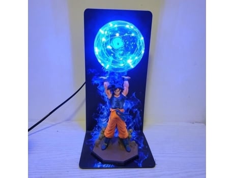 Candeeiro de mesa-Dragon Ball Z Force Bombas Estatueta Lâmpada de cabeceira LED Night Light Decoração de quarto Presente de iluminação para crianças