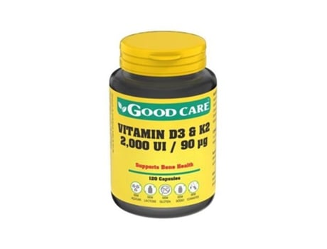 Suplemento Alimentar Vitamin D3 & K2 2000 Ui/90Ui 120 Caps- Good Care