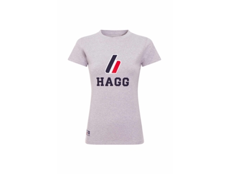 T-Shirt de Mulher HAGG Cinzento (XS)