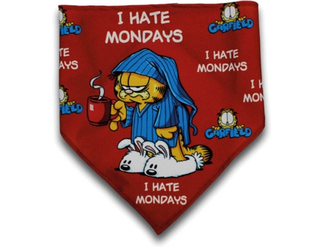 Lenço para Cães  Garfield I Hate Mondays (S - Laranja)