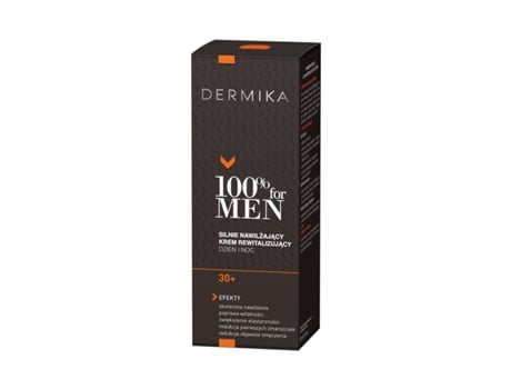 DERMIKA 100% Creme por Homens 30+ hidratante fortemente revitalização para o dia / noite 50ml