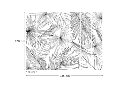 Papel de Parede 99DÉCO Lämnar Svart