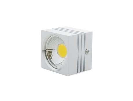 Foco de Superfície COB LED 3W Retangular com Ranhuras Branco