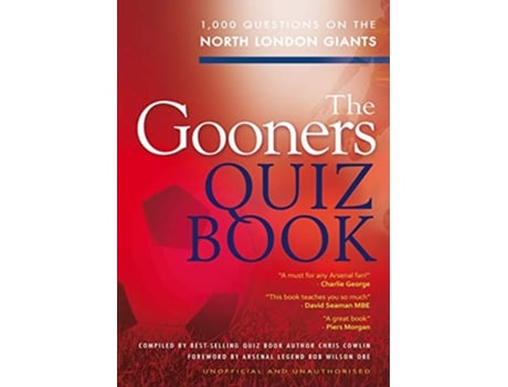 Livro The Gooners Quiz Book de Chris Cowlin (Inglês)