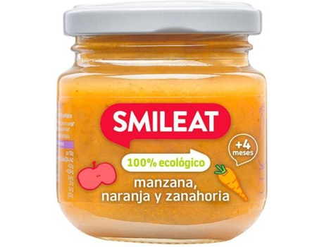 100% Maçã Orgânica e Frasco Laranja 130g