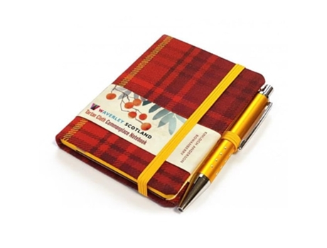 Livro Waverley S.T. Rowanberry Mini with Pen Pocket Genuine Tartan Cloth Commonplace Notebook de MINI & PEN 105CM x 7CM (Inglês - Capa Dura)