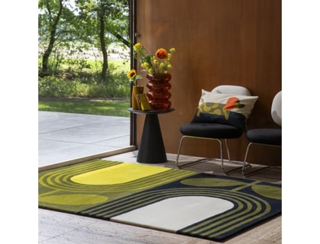 Tapete de sala listrado verde tulipa 250X350 ORLA KIELY