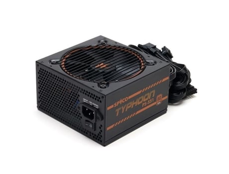 SPYCO Typhoon Ps-551 Fonte de Alimentação para Jogos de 550 W 80 Plus Bronze Não Modular Baixo Ruído Fonte de Alimentação Atx Ventilador Super S