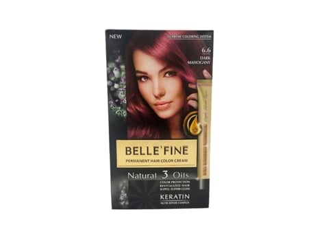 Tinta Permanente Belle´Fine Nº 6.6 Mogno Escuro (30 ml)