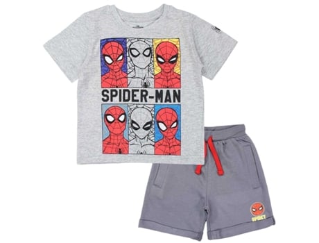 T-Shirt de Criança HOMEM-ARANHA Cinzento (XS)