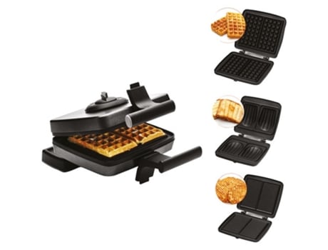 Sanduíche Wafer Waffle 3 Pratos 1200W Preto Fri022824512Blp FRIFRI