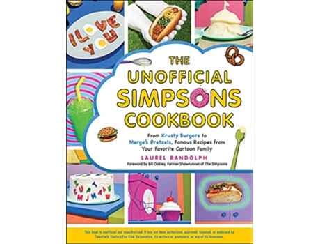 Livro Unofficial Simpsons Cookbook de Laurel Randolph (Inglês - Capa Dura)