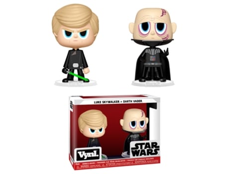 Figura ! Figuras Vynl Star Wars Darth Vader & Luke Skywalker