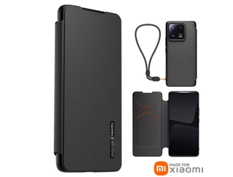 Capa para Xiaomi Xiaomi 13 MADE FOR XIAOMI Pele com Porta-Cartões Preto