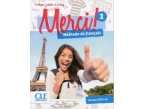 Livro Merci FLE Niveau 1 Manuel de lEleve plus DVD ROM French Edition de Cle International (Francês)