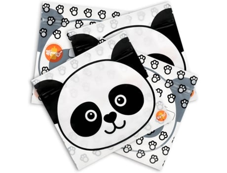 Pack 4 Pacotes Reutilizáveis Panda Bag