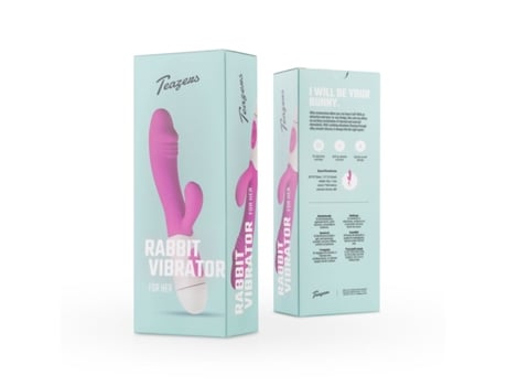 Vibrador Coelho Roxo Realista TEAZERS