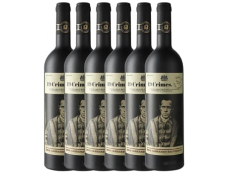 Vinho 19 CRIMES Cabernet Sauvignon Southern Australia (0.75 L - 6 unidades)