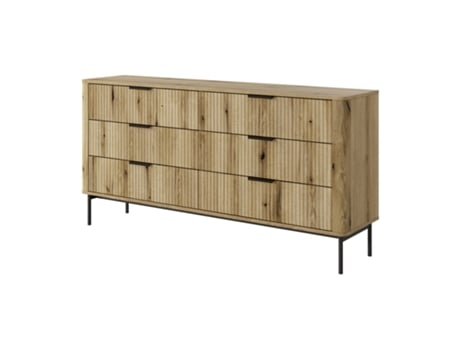 Cómoda Seis Móveis Evoca 3XE LIVING Castanho (81.2x163.2x38)