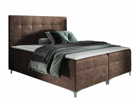 Cama com Estrado Continental Baltimore MOVEIS.PT Tecido (208x205x112 cm)