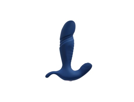 Vibrador Anal Cassini Preto GENDER X Azul