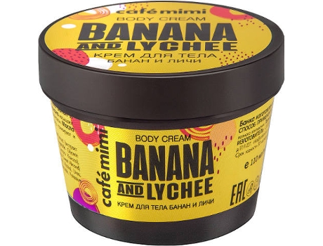 Cafe Mimi Body Cream Banana - Lychee 110Ml