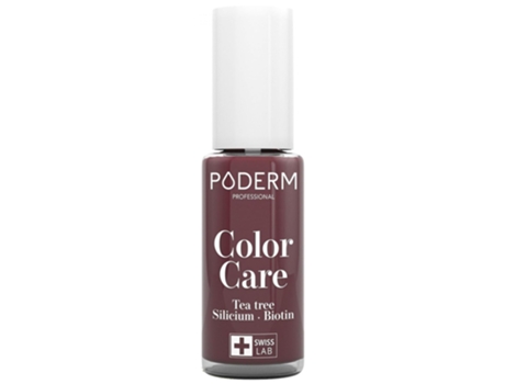 PODERM Colour Care Nail Polish Tea Tree 8 Ml 437 : Vermelho Preto