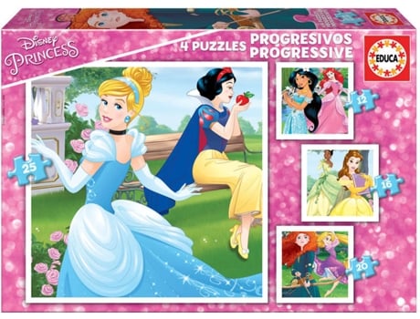 Jogo de Tabuleiro EDUCA Superpack Disney Princess (Idade Mínima: 3