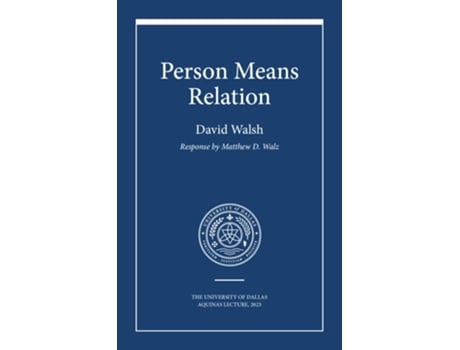 Livro Person Means Relation de David Walsh (Inglês)