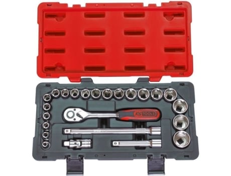 Conjunto de Soquetes e Acessórios Ultimate 1/2'' 24 Peças Ks Tools 922.0623 Estojo Catraca KSTOOLS