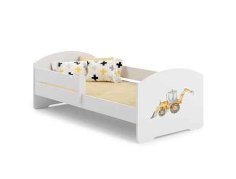 Cama com Colchão Luk Bar KOBI MDF Branco (160x80cm)