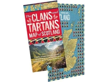 Livro The Clans and Tartans Map of Scotland de Waverley Books Waverley Books (Inglês)