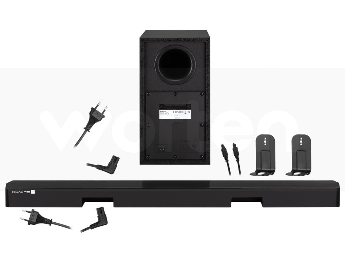 Soundbar SAMSUNG HW-B450/ZF (2.1 - 300 W - Subwoofer Sem Fios)) | Worten.pt