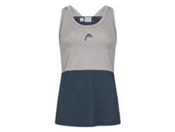 T-Shirt de Manga Cava de Mulher para Padel HEAD RACKET Tech Cinzento Azul (M)