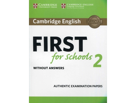 Livro Cambridge English First For Schools 2 Student'S Book Without Answers de Vários Autores (Inglês)