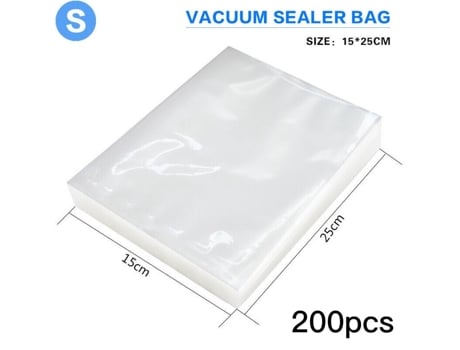 Conjunto de 200 Peças Sacos de Vácuo para Alimentos Estampa 1525 Cm * 19 Fios AURUM