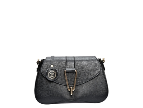 Mala de Mulher LUISA VANNINI Crossbody Lv Nero Pele Preto