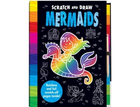 Livro Scratch and Draw Mermaids - Scratch Art Activity Book de Connie Isaacs (Inglês - Capa Dura)