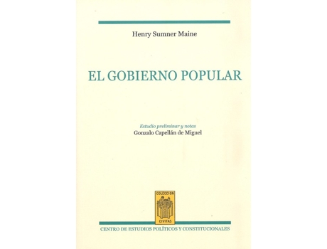 Livro Gobierno Popular de Sir Henry Sumner Maine (Inglês)