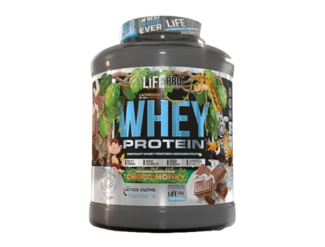 Whey Protein 2Kg LIFEPRO: Sabor Chocolate Monky