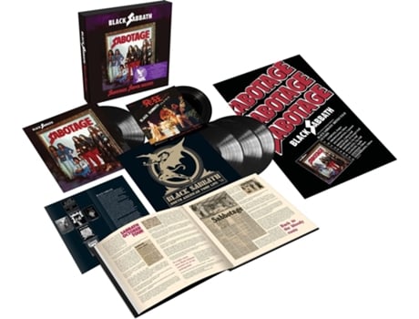 Black Sabbath Sabotage Super Deluxe 4Lp Vinil+7 180 Gramas Box Set Edição Deluxe