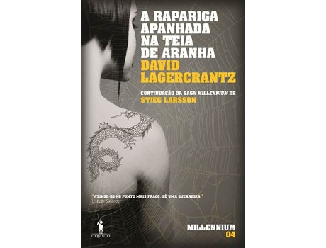 Livro A Rapariga Apanhada na Teia de Aranha - Millennium IV