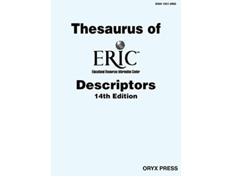 Livro Thesaurus of ERIC Descriptors, 14th Edition de James E Houston (Inglês - Capa Dura)