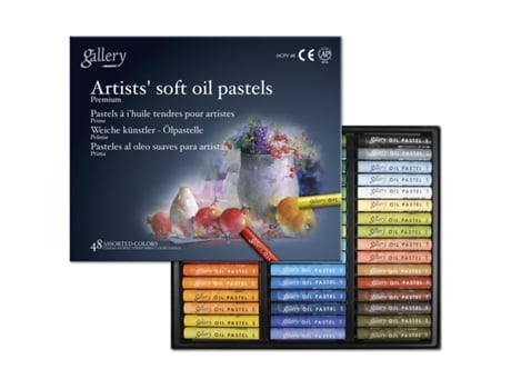 Caixa de Pastel a Óleo Gallery Artist 48 Cores Sortidas