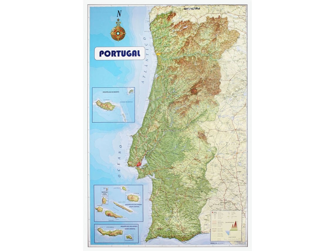 Quadro em Tela Portugal mapa 