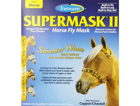 Máscara de mosca para cavalos com orelhas FARNAM Supermask II Horse Horse