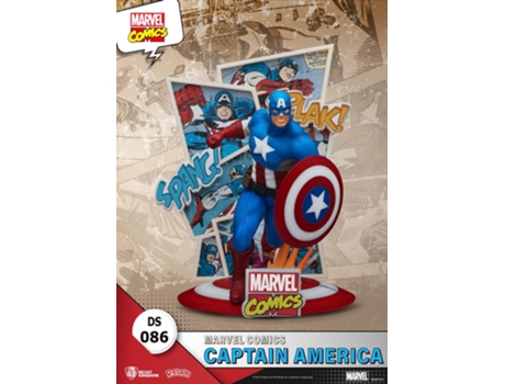 Figura Diorama Capitain America Marvel Comics 16 Cm